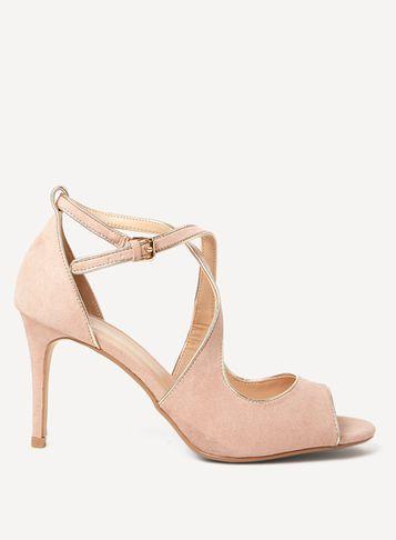 Dorothy Perkins Wide Fit Blush Brea Sandals