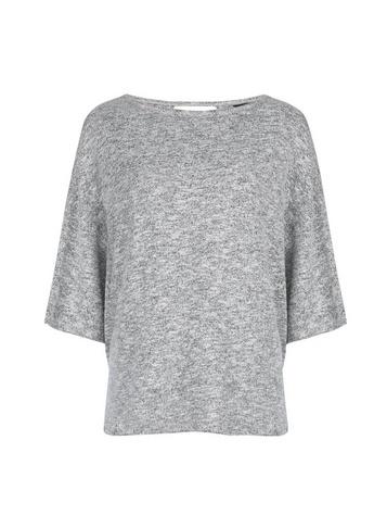 Dorothy Perkins Grey Boxy Brushed Top