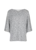 Dorothy Perkins Grey Boxy Brushed Top