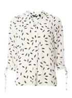 Dorothy Perkins Ivory Tie Cuff Roll Sleeve Top