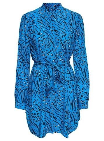 *only Blue Animal Print Shirt