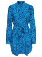 *only Blue Animal Print Shirt