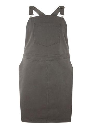 Dorothy Perkins Dp Curve Green Utility Dungaree Dress