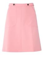 Dorothy Perkins Pink Button A-line Skirt