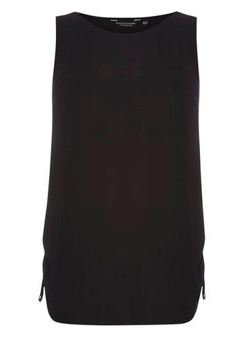 Dorothy Perkins Black Ruched Shoulder Top