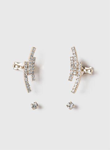 Dorothy Perkins Rhinestone Ear Cuff Pack