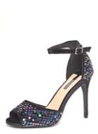 Dorothy Perkins Black Brandi Sequin Sandals
