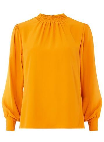 Dorothy Perkins Mango Shirred Neck Top