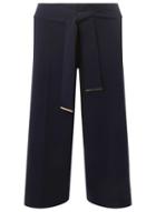Dorothy Perkins Petite Navy Wide Leg Cropped Trousers