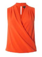 Dorothy Perkins Red Choker Wrap Top