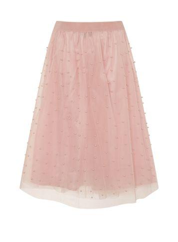 Dorothy Perkins *little Mistress Pink Scatter Pearl Tulle Skirt