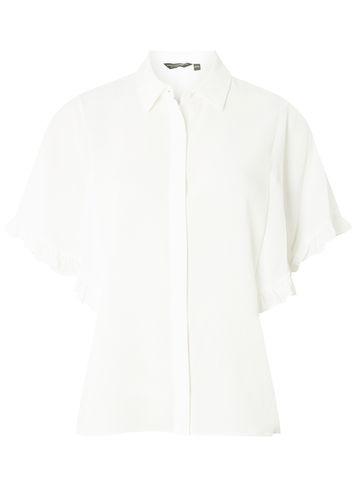 Dorothy Perkins Ivory Frill Sleeve Shirt