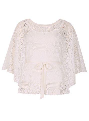 Dorothy Perkins *izabel London Cream Batwing Top