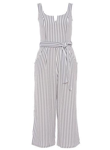 Dorothy Perkins *quiz Multi Striped Belt Jumpsuit