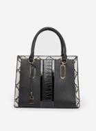 Dorothy Perkins Black Panelled Tote Bag