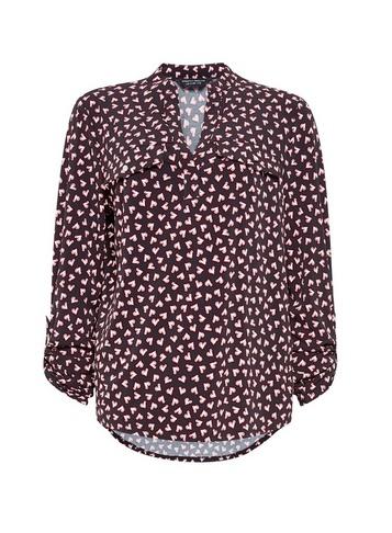 Dorothy Perkins Black Heart Print Jersey Shirt
