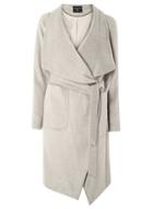 Dorothy Perkins Grey Drawn Waterfall Coat