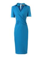 *jolie Moi Blue Collar Pencil Dress