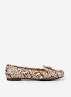Dorothy Perkins Wide Fit Multi Coloured Snake Print Lair Loafers