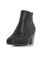 Dorothy Perkins *head Over Heels By Dune Black 'pretty' Ankle Boots