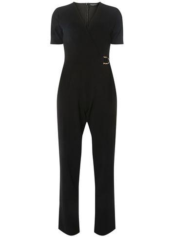 Dorothy Perkins Black D-rring Jumpsuit