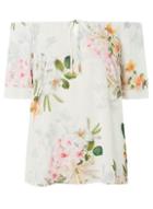 Dorothy Perkins Ivory Floral Gypsy Top