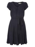 Dorothy Perkins *billie And Blossom Petite Navy Pinspot Dress