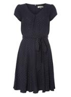 Dorothy Perkins *billie And Blossom Petite Navy Pinspot Dress