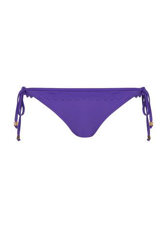 Dorothy Perkins Violet Scallop Tie Side Bikini Bottoms