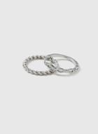 Dorothy Perkins Multipack Silver Delicate Twist Ring