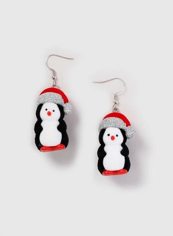 Dorothy Perkins Multi Coloured Christmas Penguin Earrings