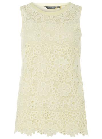 Dorothy Perkins *tall Yellow Daisy Floral Shell Top