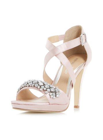 Dorothy Perkins *head Over Heels By Dune Nude 'maisy' High Heeled Sandals