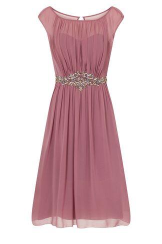 Dorothy Perkins *little Mistress Pink Mesh Sweetheart Prom Dress