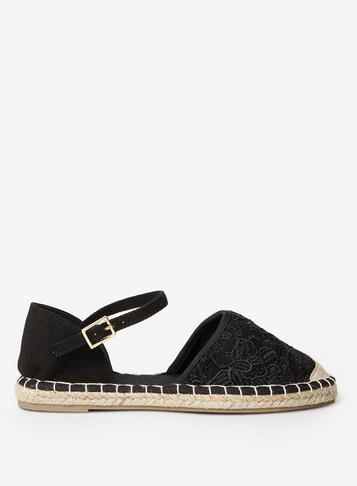 Dorothy Perkins Black Clarissa Espadrilles