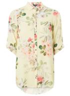 Dorothy Perkins Yellow Floral Print Longline Shirt