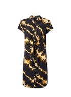 Dorothy Perkins *tall Black Tie Dye Print Dress