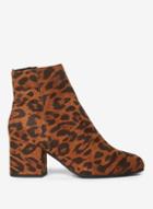 Dorothy Perkins Wide Fit Multi Coloured Leopard Design 'aubree' Ankle Boots