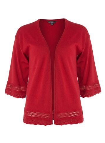 Dorothy Perkins * Tall Crochet Hem Cardigan