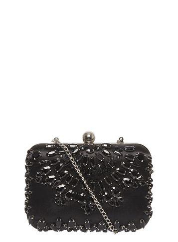 Dorothy Perkins Black Jewel Box Clutch