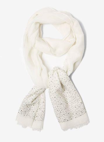 Dorothy Perkins Ivory Rhinestone Scarf