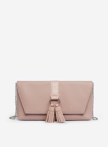 Dorothy Perkins Blush Tassel Ring Clutch Bag