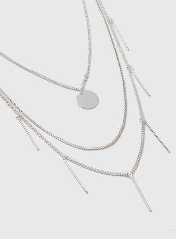Dorothy Perkins Multi Row Chain Bar Necklace