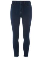 Dorothy Perkins *vero Moda Blue Raw Ankle Skinny Fit Jeans