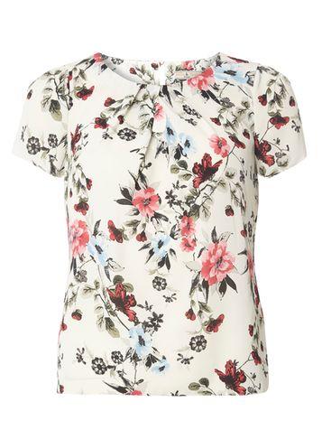 Dorothy Perkins *billie & Blossom Petite Ivory Floral Shell Top