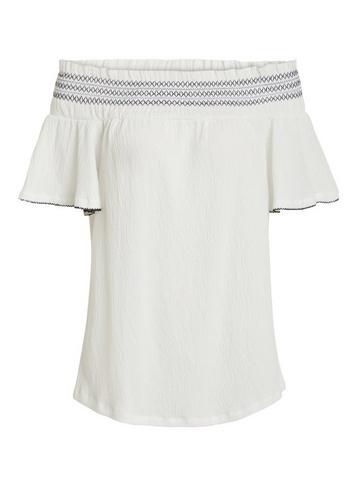 *vila White Off Shoulder Top