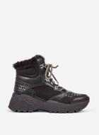 Dorothy Perkins Black Illena Hiker Trainers
