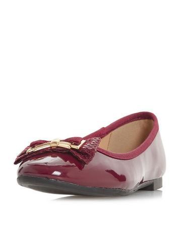 Dorothy Perkins *head Over Heels By Dune Burgundy Haze Flat Shoes