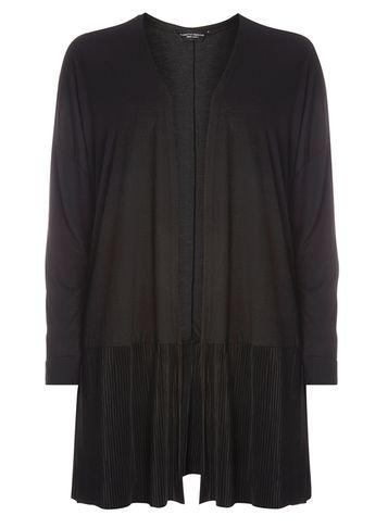 Dorothy Perkins Black Pleat Hem Cover Up Cardigan