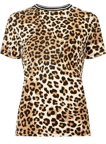 Dorothy Perkins Brown Leopard Print T-shirt